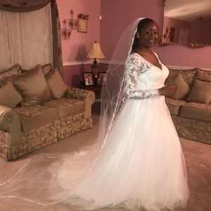 Davids Bridal Ivory Veil